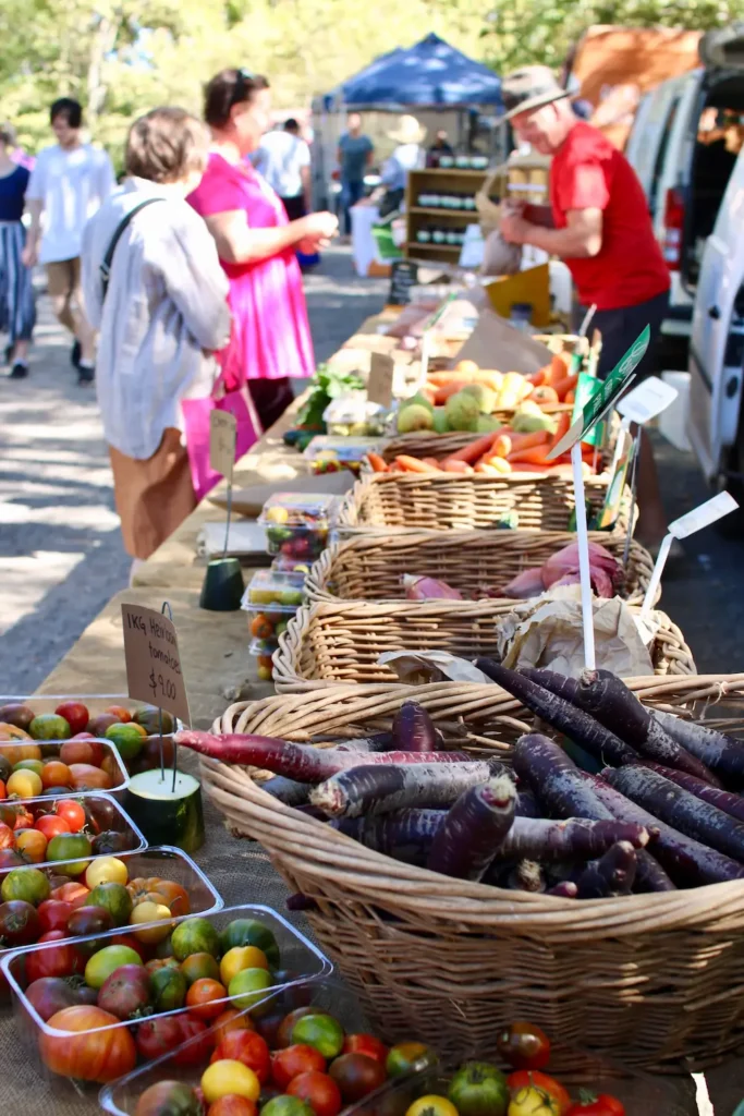 Groente marktkraam